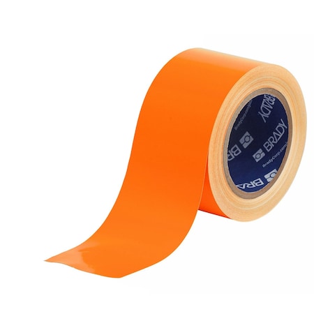Brady Floor Marking Tape, Vinyl, 3 in W., 100 ft L., 0.004 in Thickness 170637